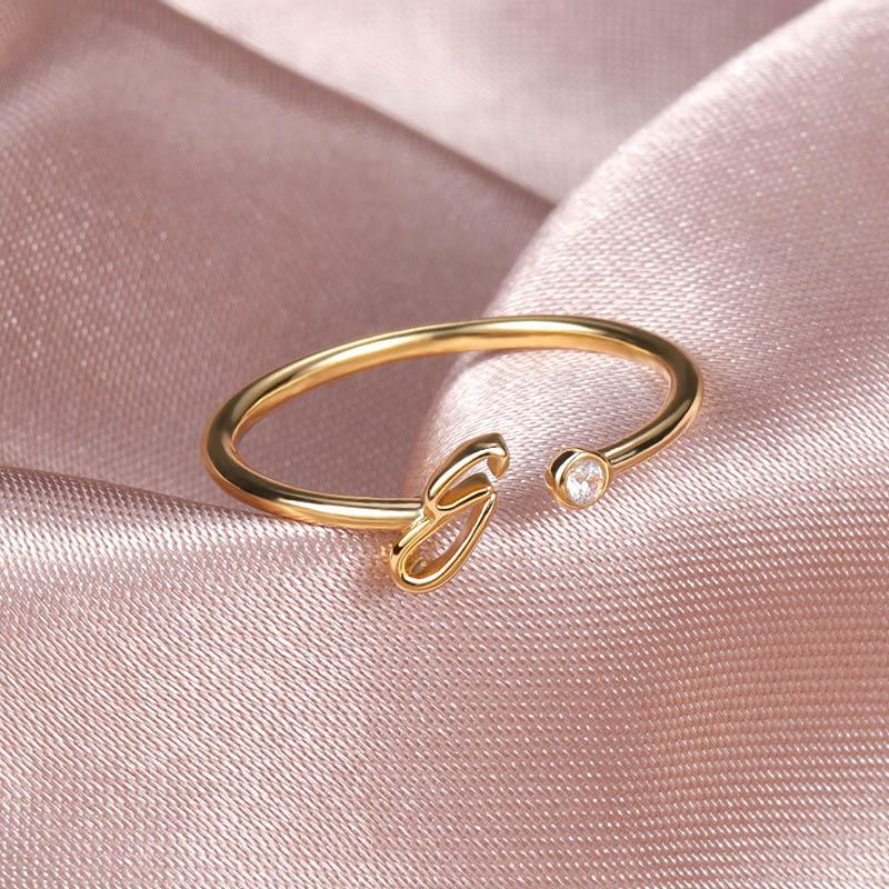 Avtoit | Stainless Steel A-Z 26 Letters Rings
