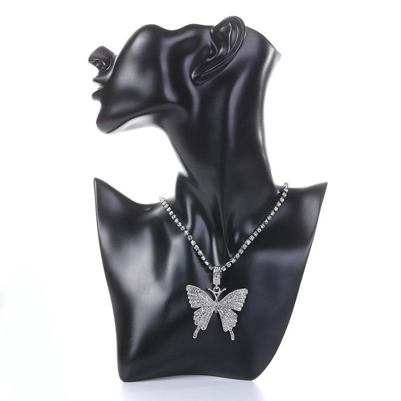 Avtoit | Crystal Pave Butterfly Pendant Necklace