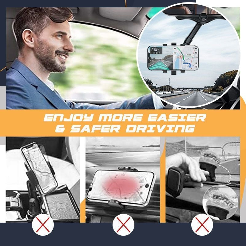 Avtoit | Rotatable and retractable car phone holder