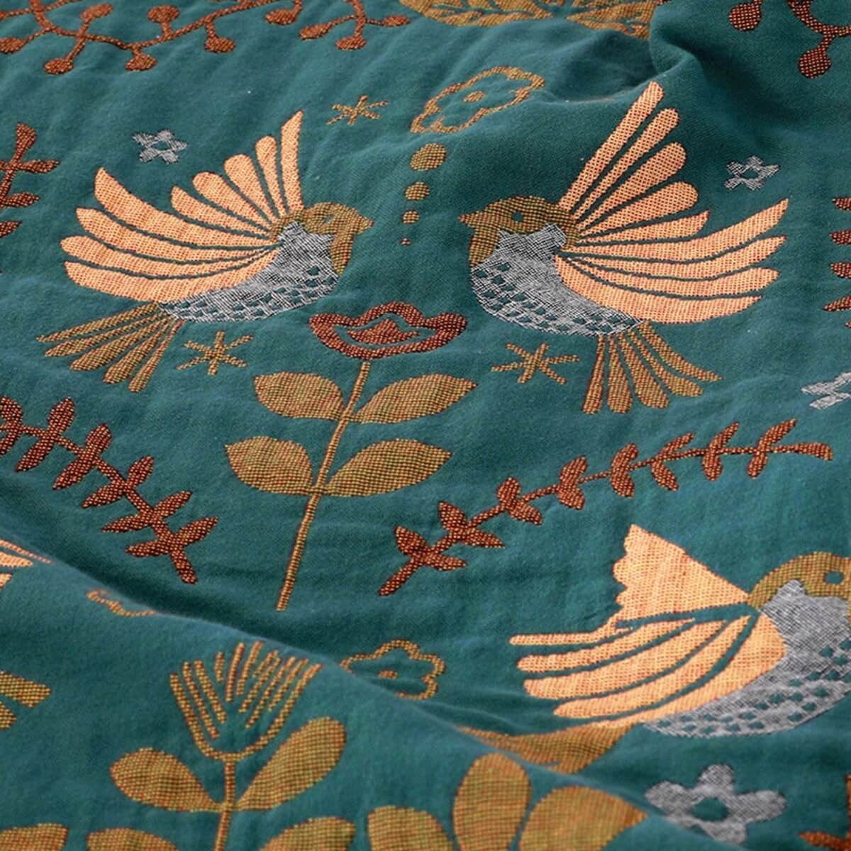 Avtoit | Reversible Scandinavian Bird Throw Blanket