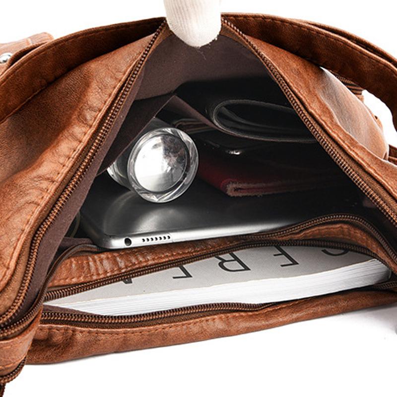 Avtoit | Multi-Pocket Vintage Shoulder Bag