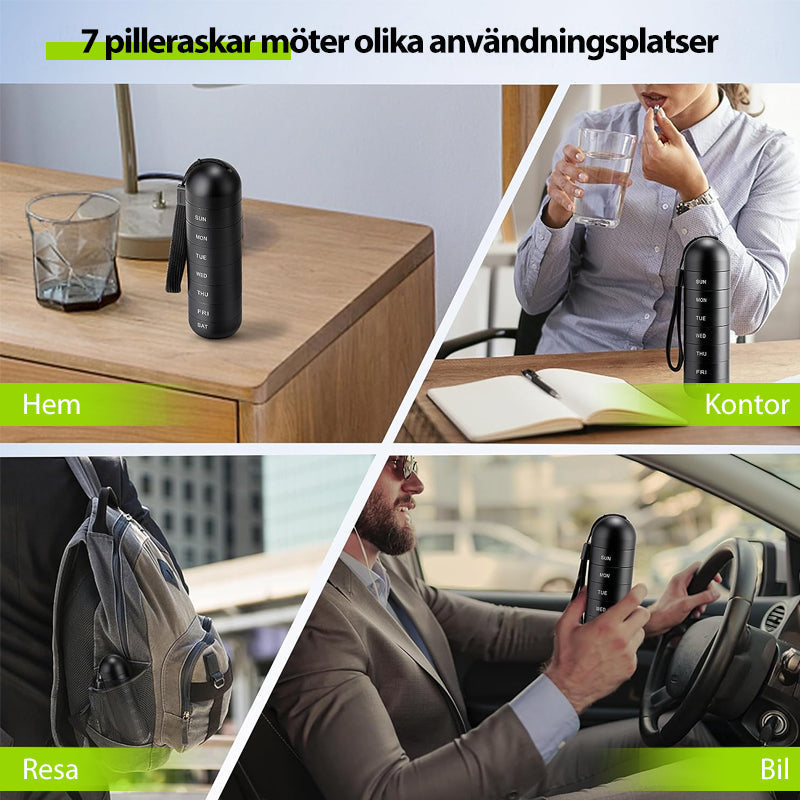Avtoit | 7-Day Portable Pill Organizer for Travel