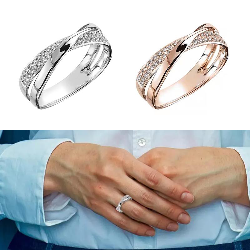 Avtoit | X Shape Cross Ring for Women