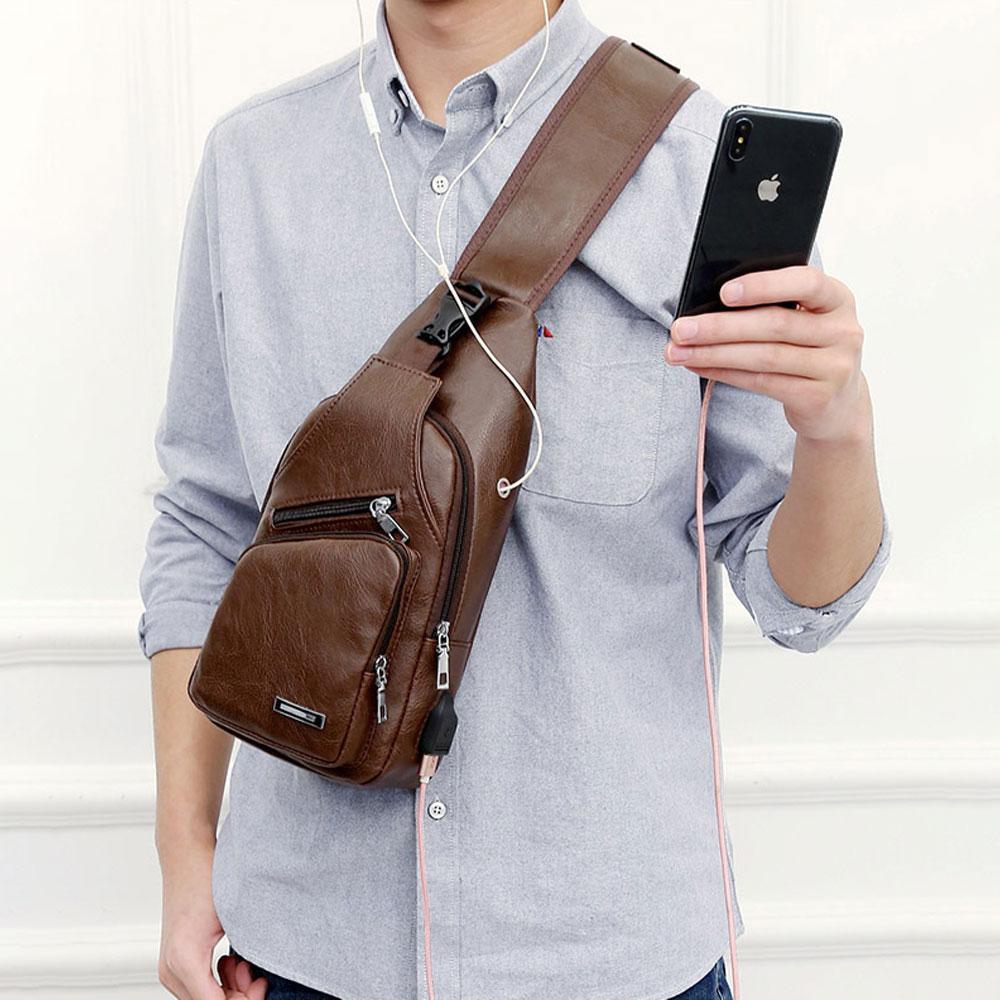 Avtoit | Shoulder bag Crossbody bag for men with USB charging port
