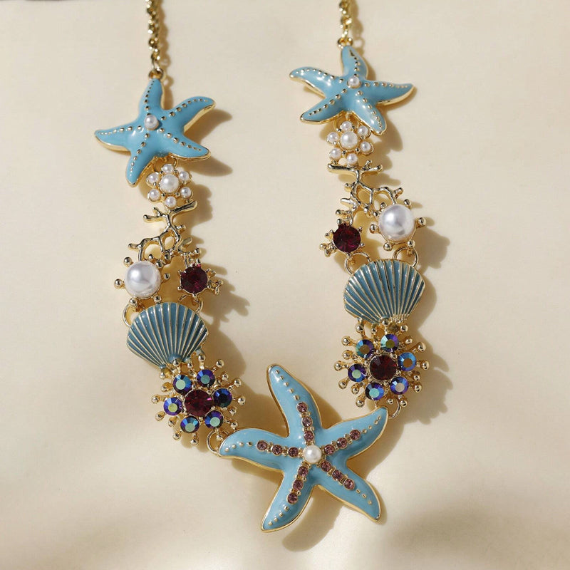 Avtoit | Shell Starfish Pearl Necklace