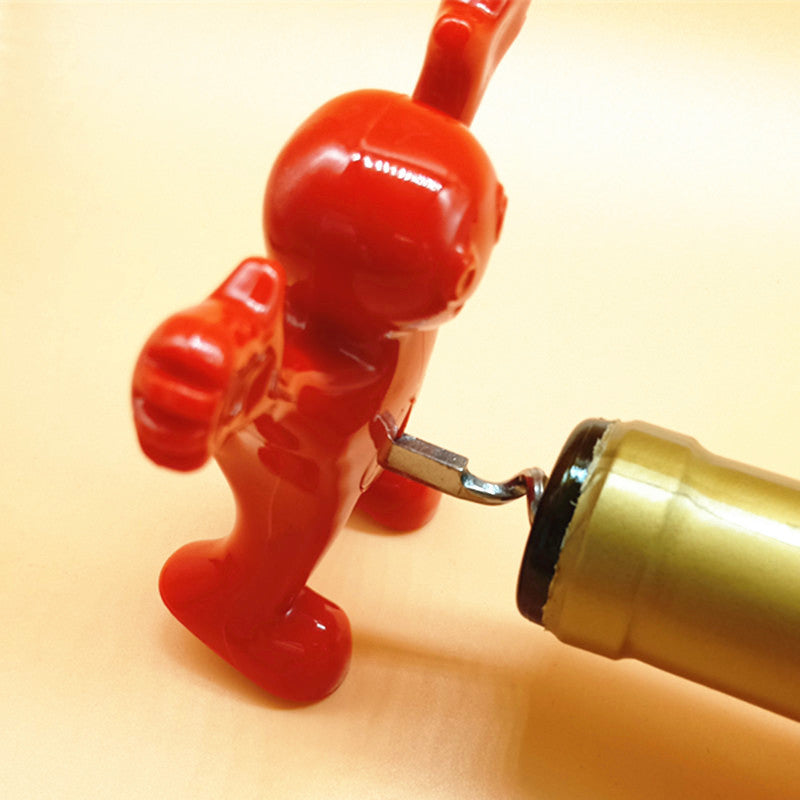 Avtoit | Happy Man Corkscrew - Bottle Opener, & Wine Stopper