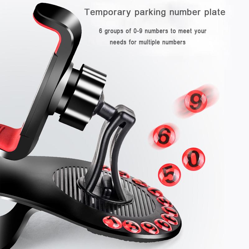 Avtoit | Car Dashboard Phone Holder with Parking Number
