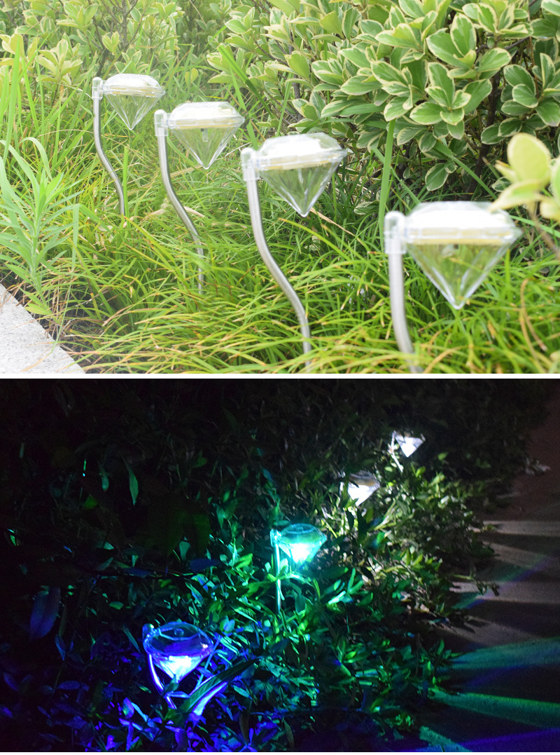Avtoit | Solar Garden Light in Diamond Shape – LED Lamps for Outdoor Decoration and Lighting