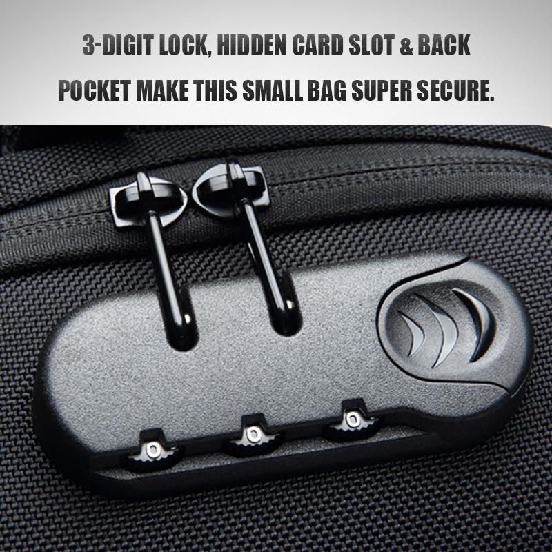 Anti-Theft Backpack with 3-Digit Lock and USB Charging Port