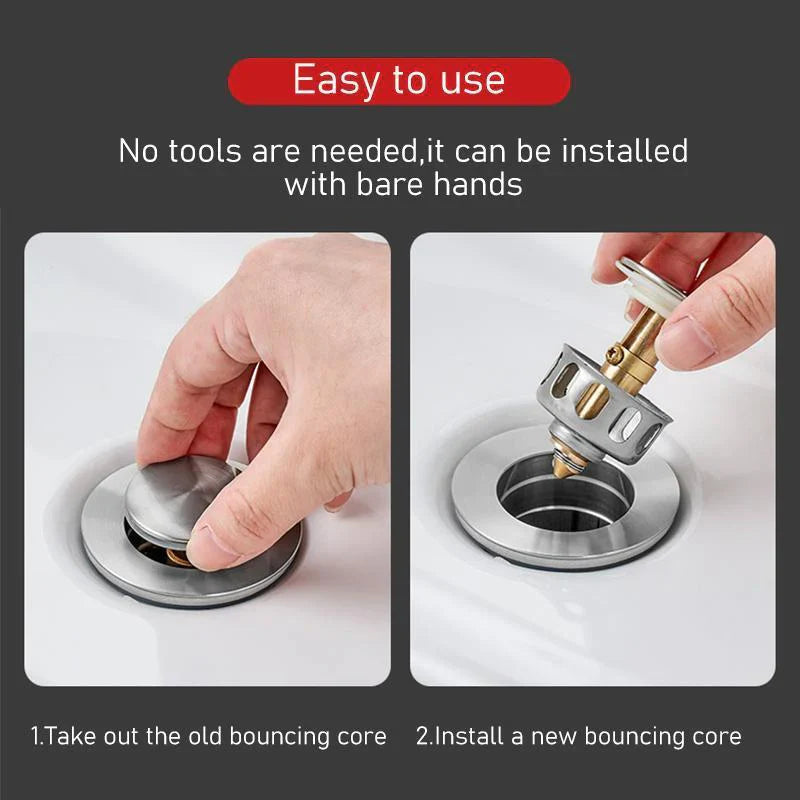Avtoit | Universal Stainless Steel Pop-up Drain Filter