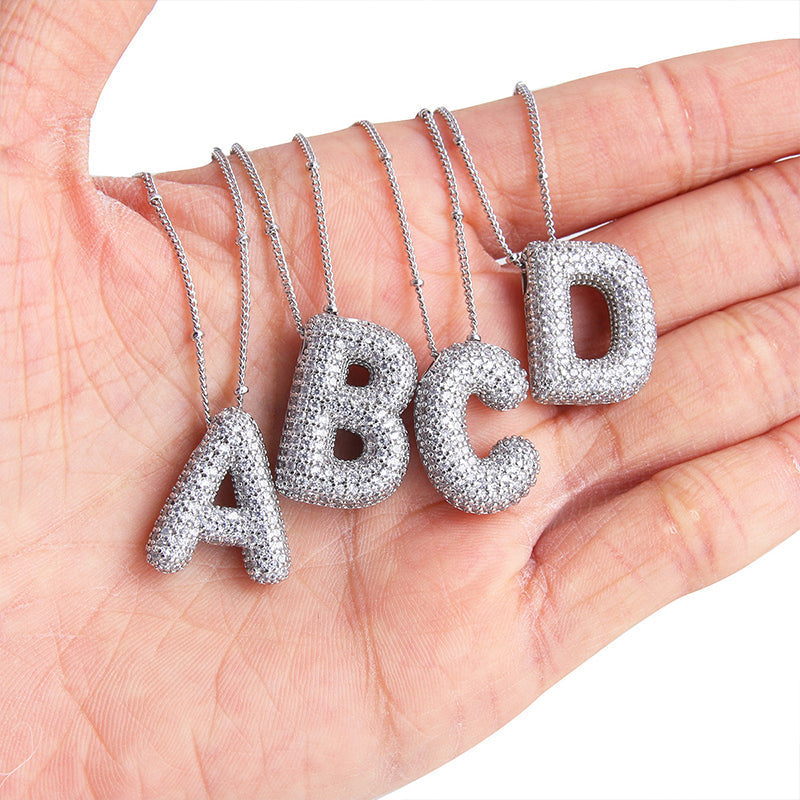 Avtoit | Alphabet-Diamond-Pendant-Necklace