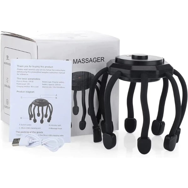 Avtoit | Electric Octopus Head Massager - Best Head Massage Machine with Vibration Therapy
