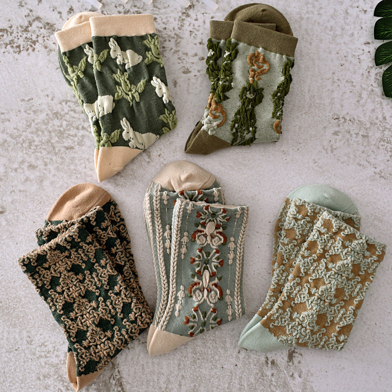 Avtoit | Women's Floral Cotton Socks