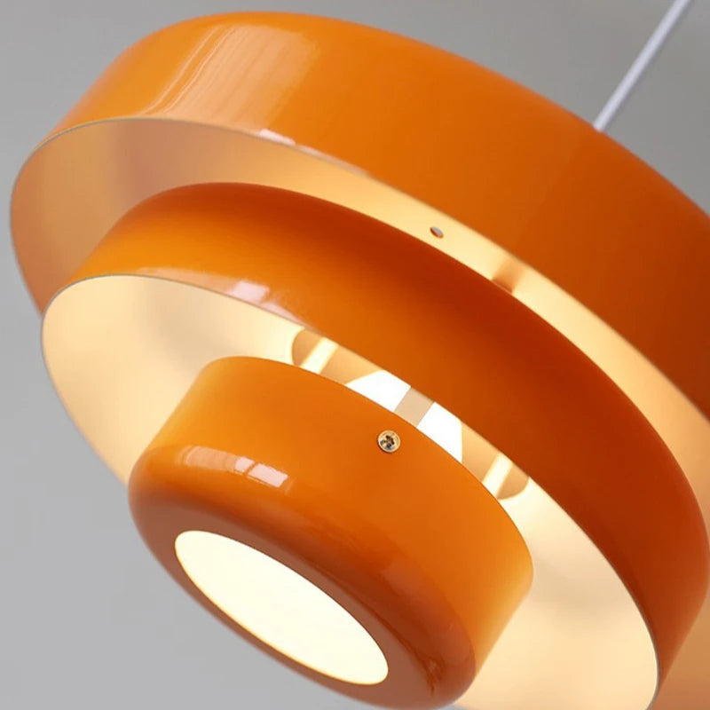 Avtoit | Vintage Italian Pendant Light – Elegant Orange & Green Hanging Light for Modern Homes