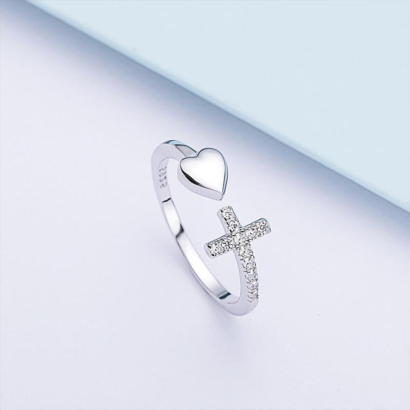 Avtoit | Love S925 Sterling Silver Cross Ring