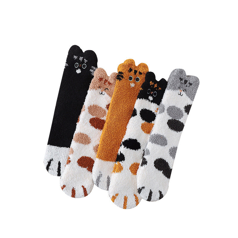 Avtoit | Fuzzy Socks with Cat Paws