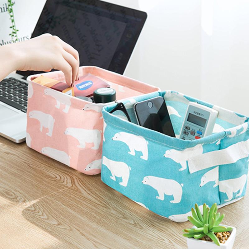 Avtoit | Foldable Cotton Fabric Storage Basket