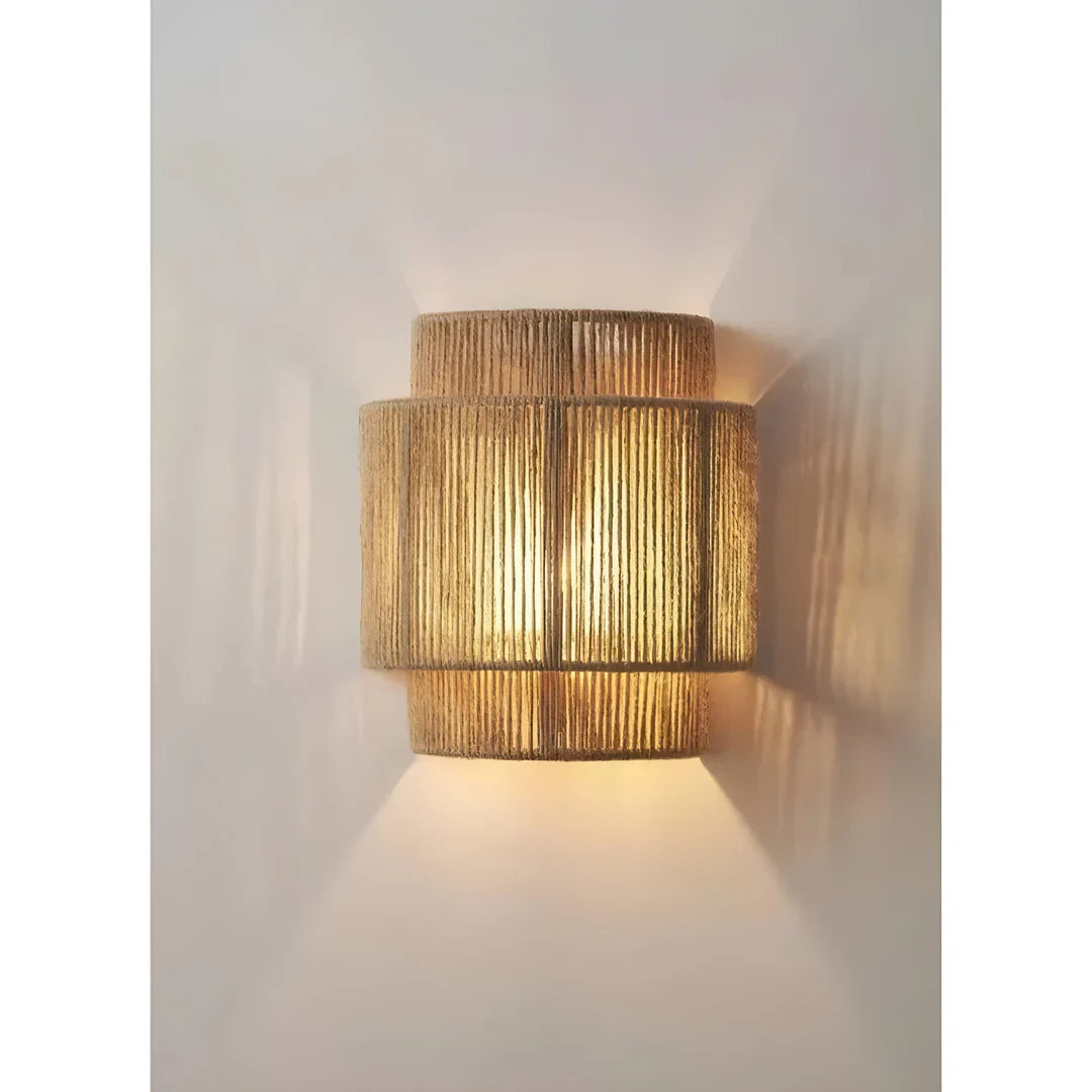 Avtoit | Modern Braided Rattan Wall Lamp