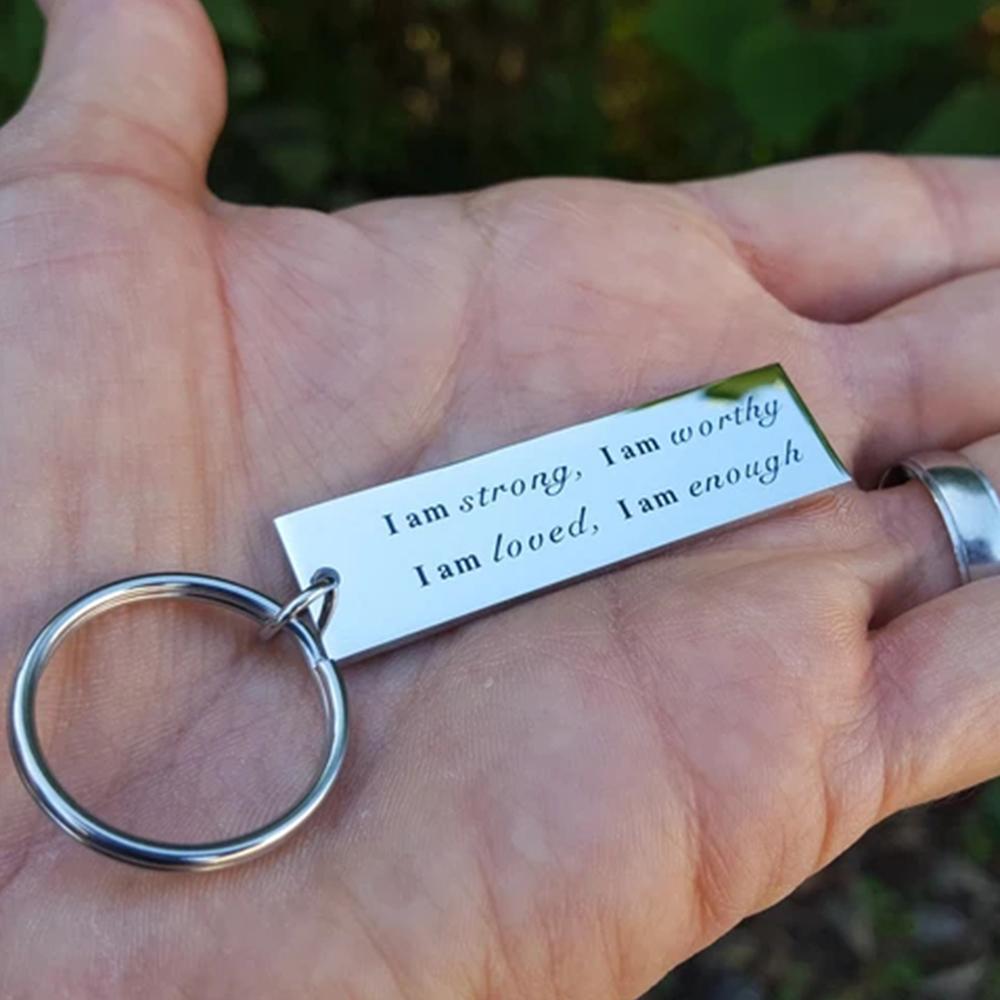 Avtoit | Stainless Steel "I am strong" Keychain