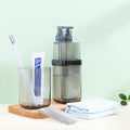 Avtoit | 8-in-1 Portable Sub-Bottle, with 2 Cups, 2 Travel Bottles, Soft Toothbrush, Foldable Comb, Toothpaste & Towel
