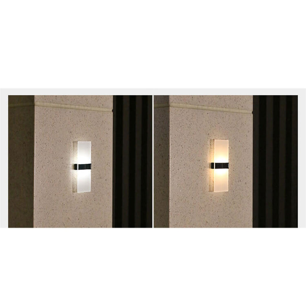 Avtoit | LumaZen Solar LED Wall Lamp | Weatherproof | Solar Powered Outdoor Lighting | Garden & Patio Decor