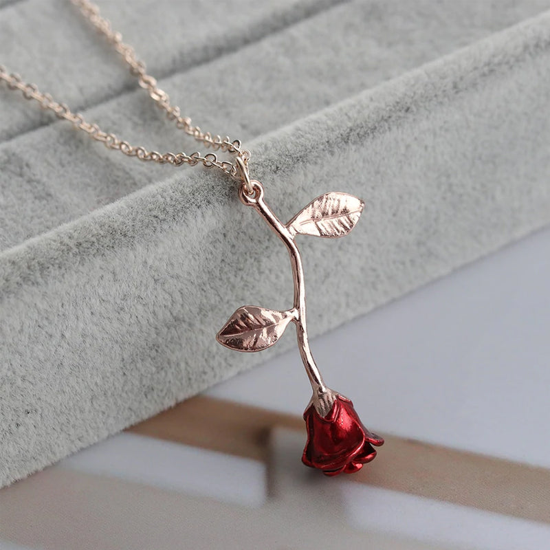 Avtoit | 3D Rose Pendant Necklace