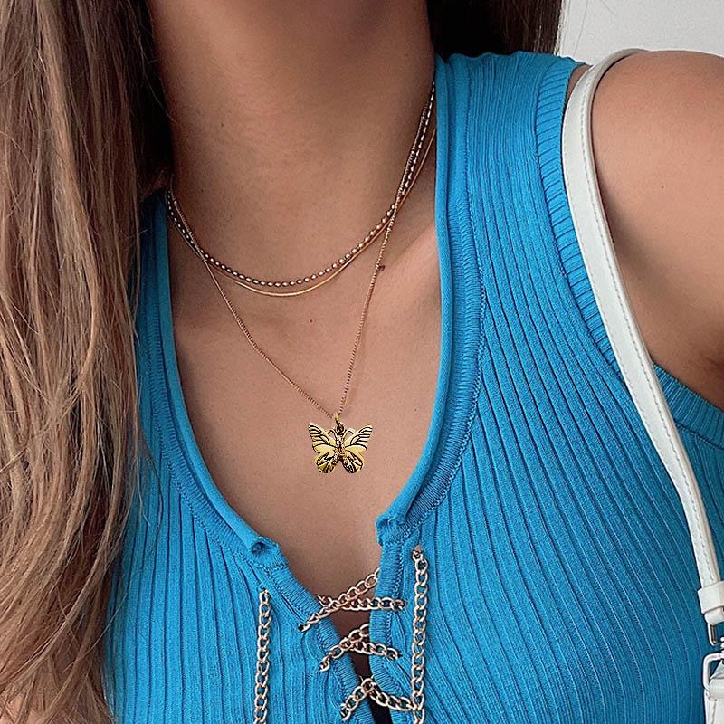 Avtoit | Butterfly Initial "A" Necklace