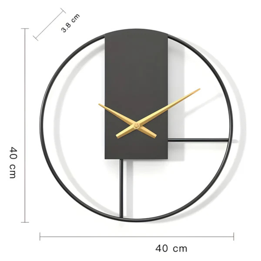 Avtoit | Aurum | Minimalist Silent Wall Clock – Stylish Large Decorative Timepiece