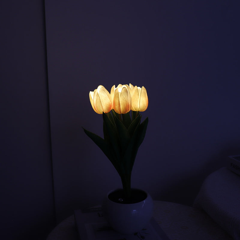 Avtoit | LED Tulip Nightstand Lamp Flower Table Lamp