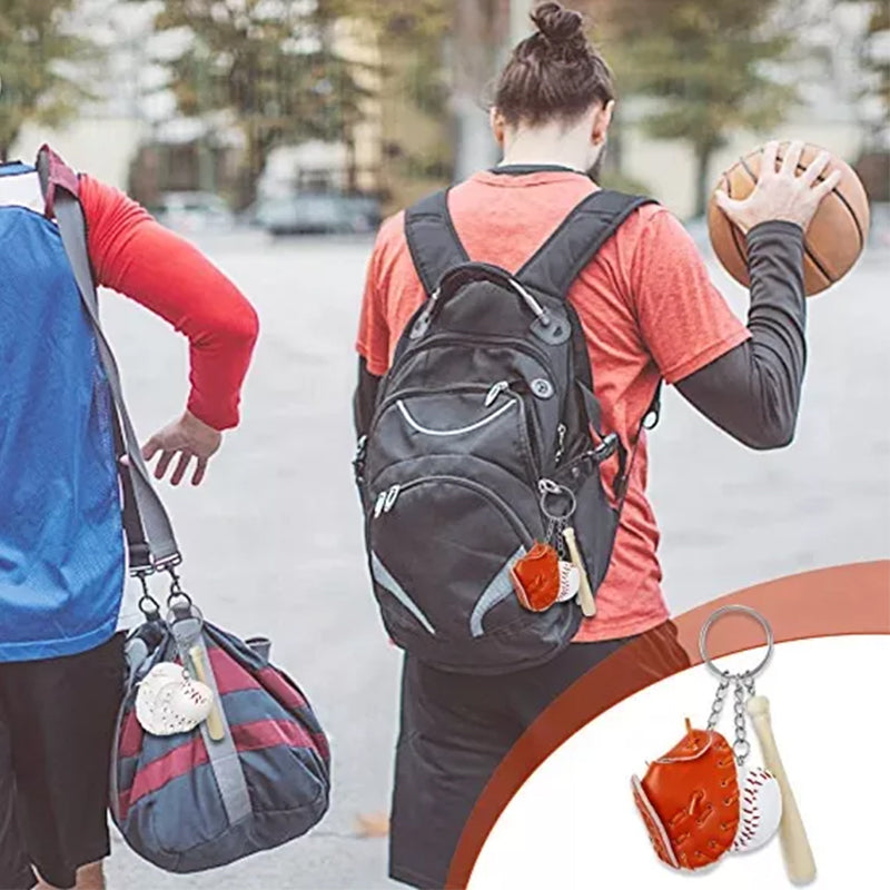 Avtoit | Mini Baseball Glove Set Charm Keychain