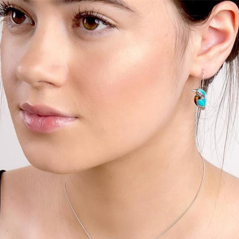 Avtoit | Vintage Turquoise Bird Earrings