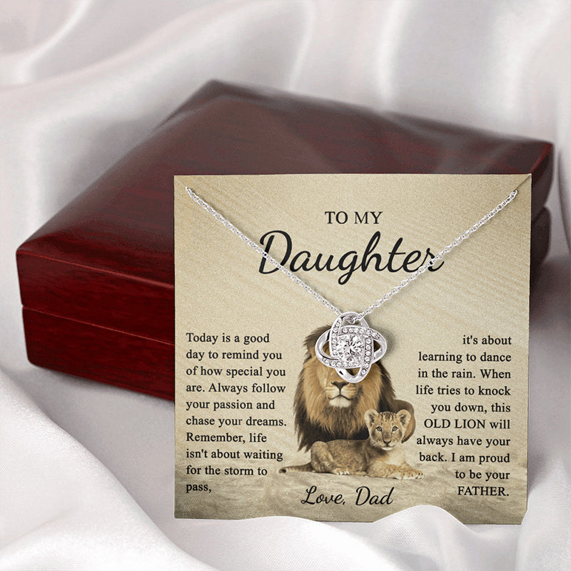 Avtoit | To my daughter dear knot necklace