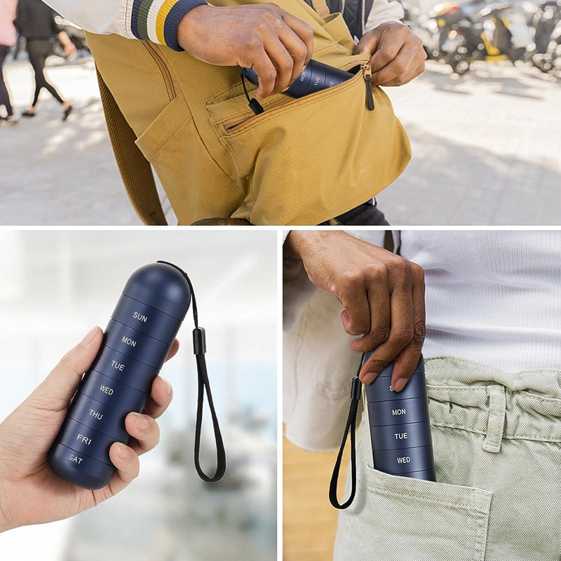 Avtoit | 7-Day Portable Pill Organizer for Travel