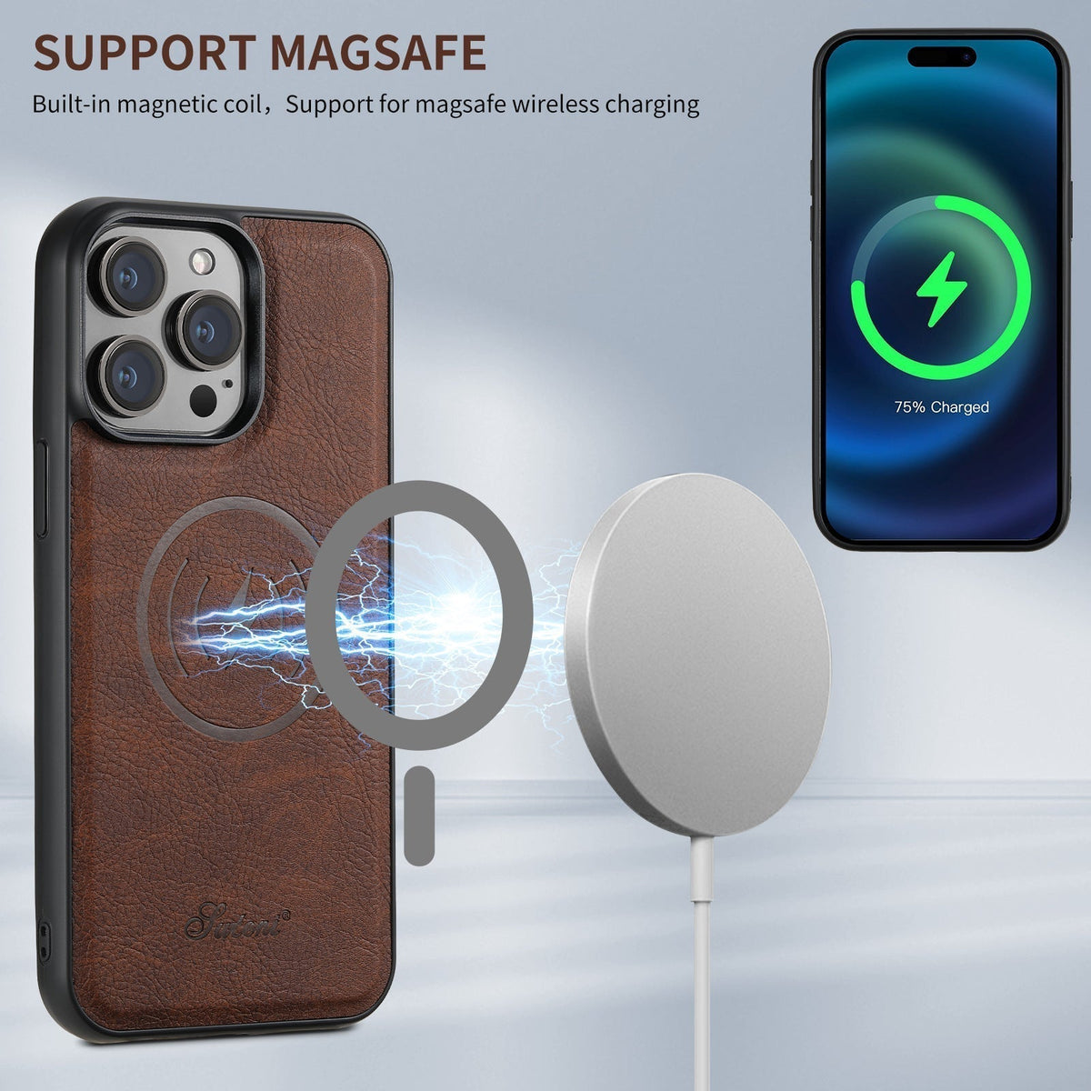 Avtoit | Leather phone case with card holder and MagSafe compatibility