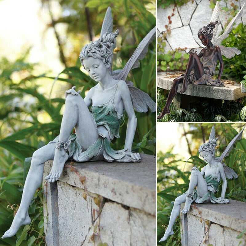 Avtoit | Statue of sitting fairy in the garden