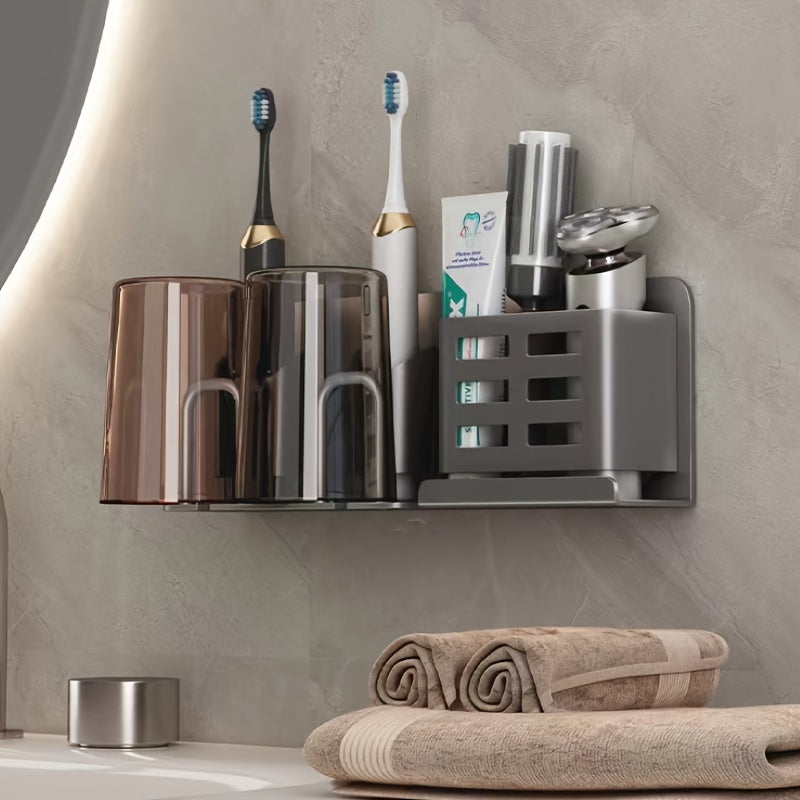 Avtoit | BristleHub Wall-Mounted Electric Toothbrush Holder – Aluminium Bathroom Organiser with Drainage Holes