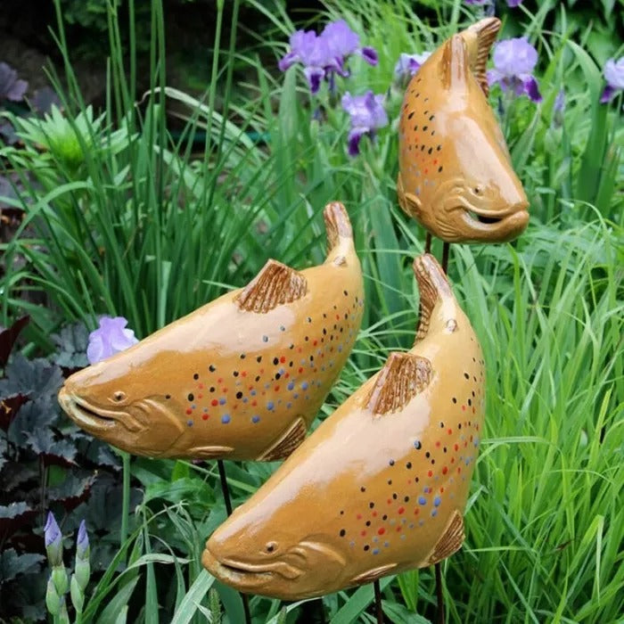 Koi Garden Fish Sculpture for Outdoor Décor
