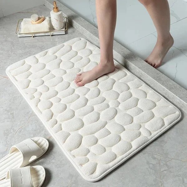 Avtoit | Cobblestone Embossed Bathroom Bath Mat