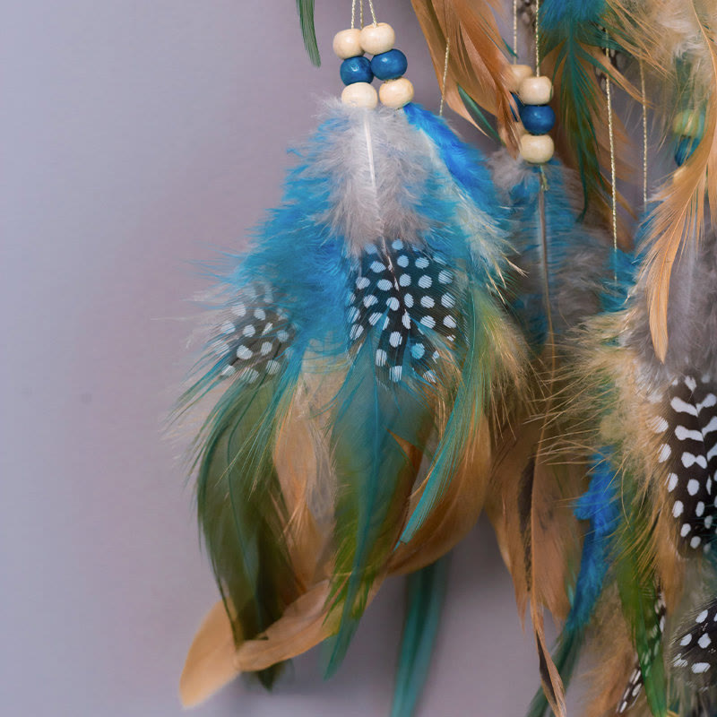 Avtoit | Turquoise Tree of Life Feather Dreamcatcher