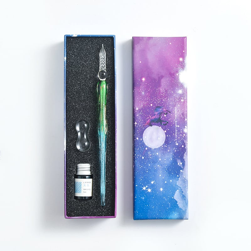 Avtoit | Calligraphy Glass Dip Pen Ink Set