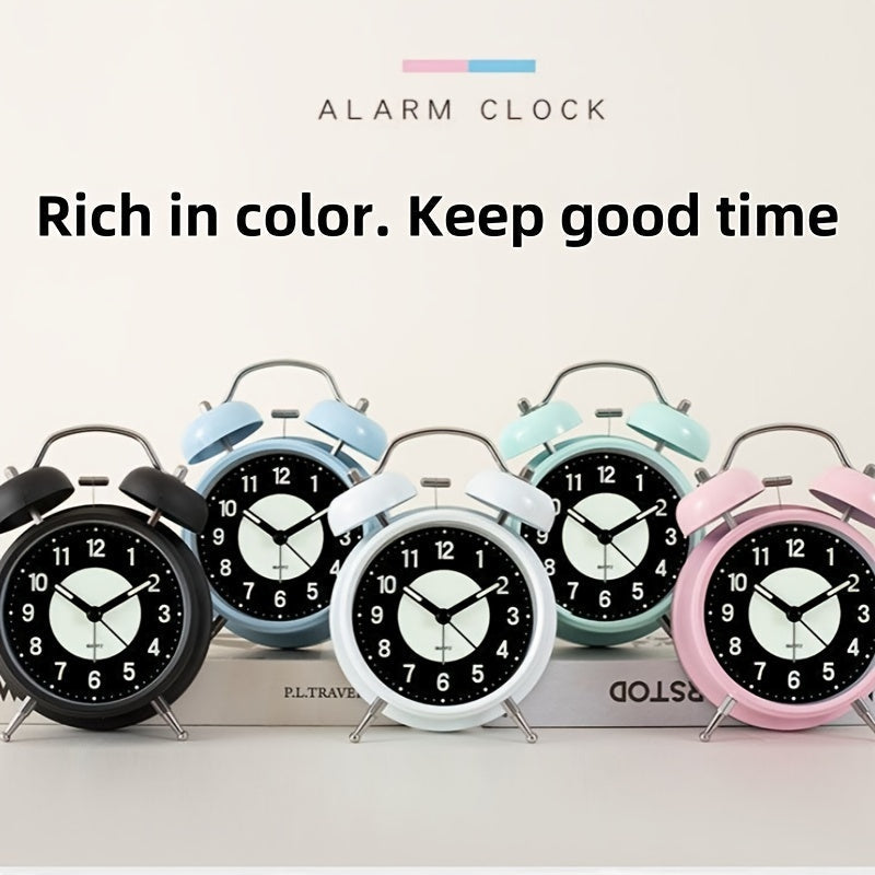 Avtoit | LuminousTime - Elegant Metal Alarm Clock with Gentle Lighting for Peaceful Mornings and Nights