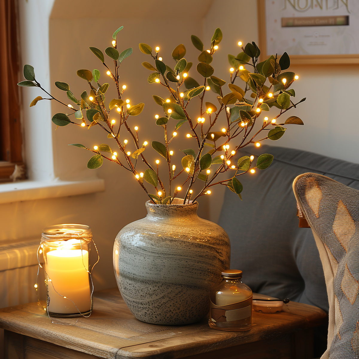 Avtoit | LumiVista Magical Olive Branch String Light – 70cm Elegant LED Decoration