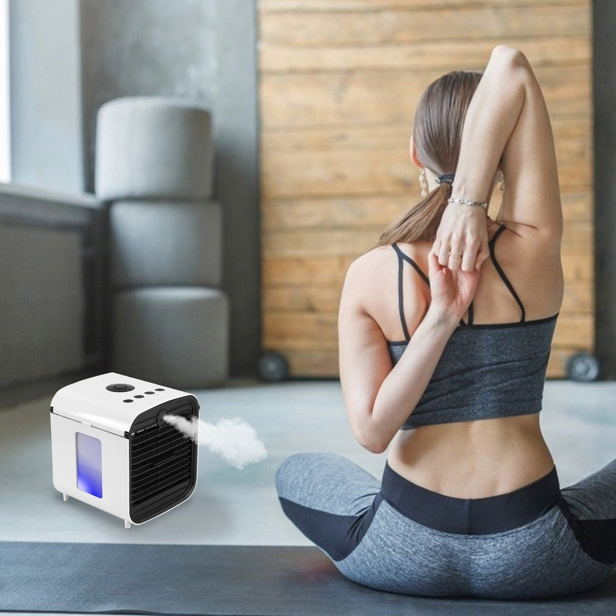 Avtoit | 7-Colors Switchable Portable Mini Air Conditioner Cooler Fan