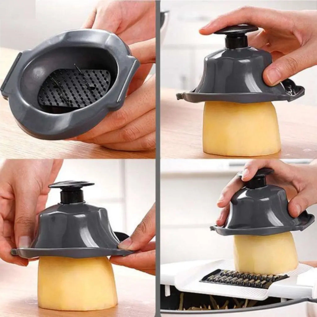 Avtoit | 7-in-1 Vegetable Cutter with Drain Basket and Interchangeable Blades