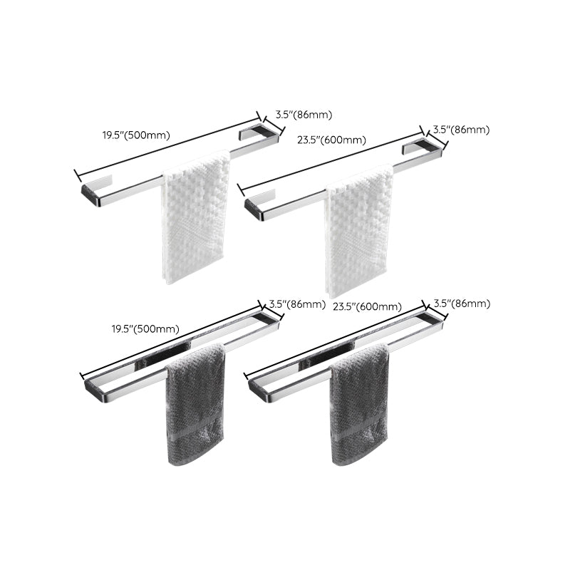 Avtoit | 5-piece modern bathroom accessories as single item or in set Polished chrome bathroom set