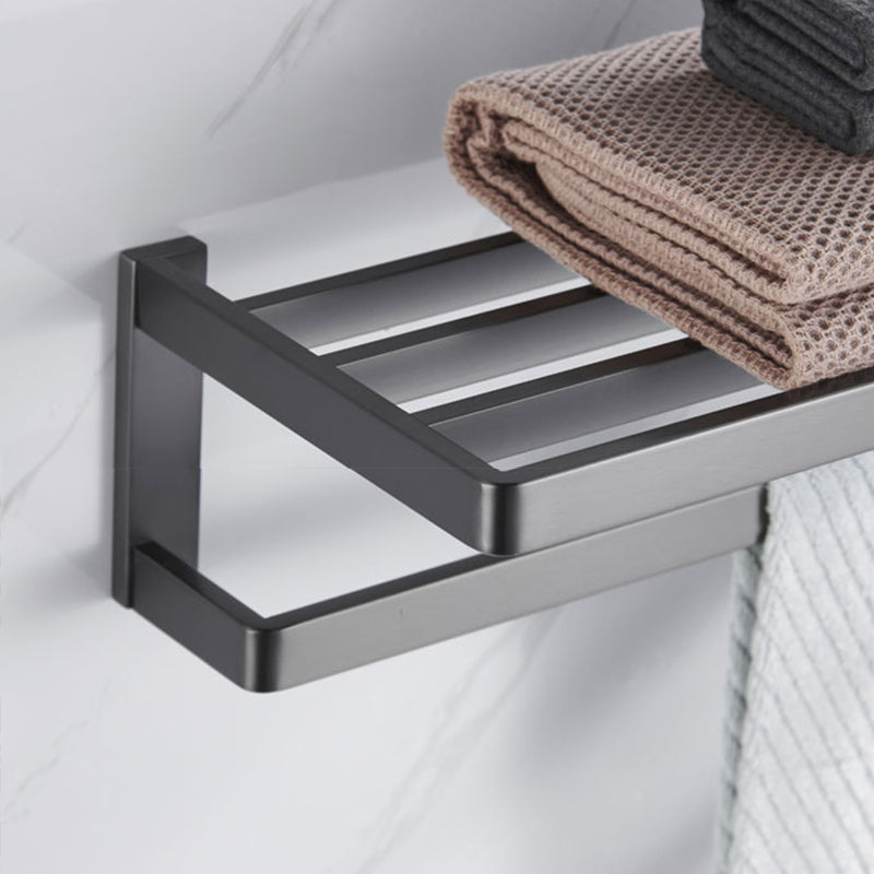 Avtoit | Gray 5-piece modern bathroom accessory set made of stainless steel