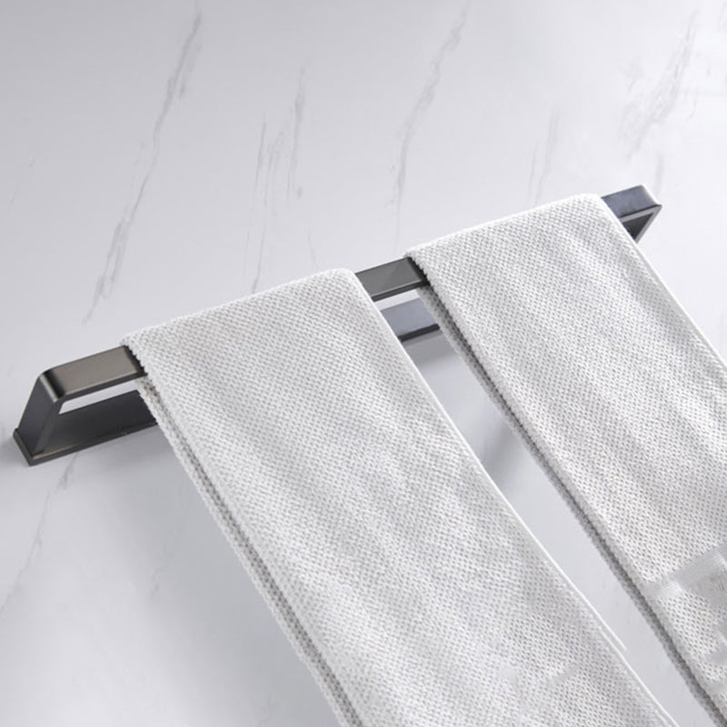 Avtoit | Gray 5-piece modern bathroom accessory set made of stainless steel