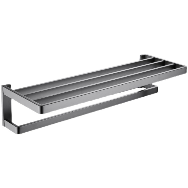 Avtoit | Gray 5-piece modern bathroom accessory set made of stainless steel