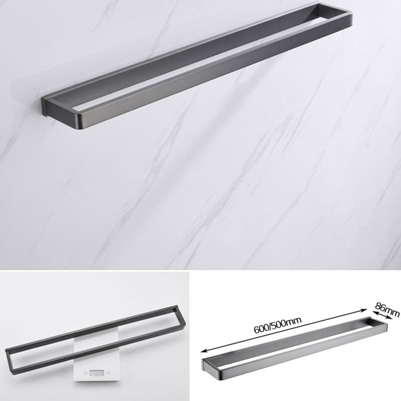 Avtoit | Gray 5-piece modern bathroom accessory set made of stainless steel
