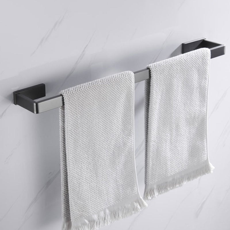 Avtoit | Gray 5-piece modern bathroom accessory set made of stainless steel